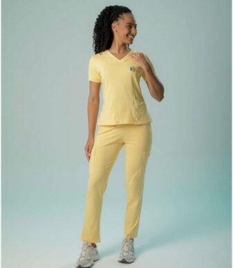 Scrub Move Femin. - cor Amarelo